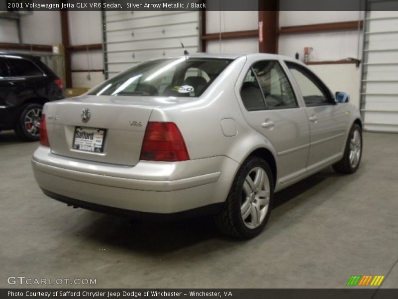 Silver Arrow Metallic / Black 2001 Volkswagen Jetta GLX VR6 Sedan