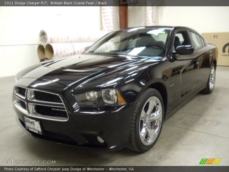 Brilliant Black Crystal Pearl / Black 2011 Dodge Charger R/T