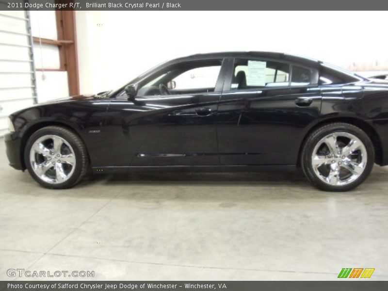 Brilliant Black Crystal Pearl / Black 2011 Dodge Charger R/T