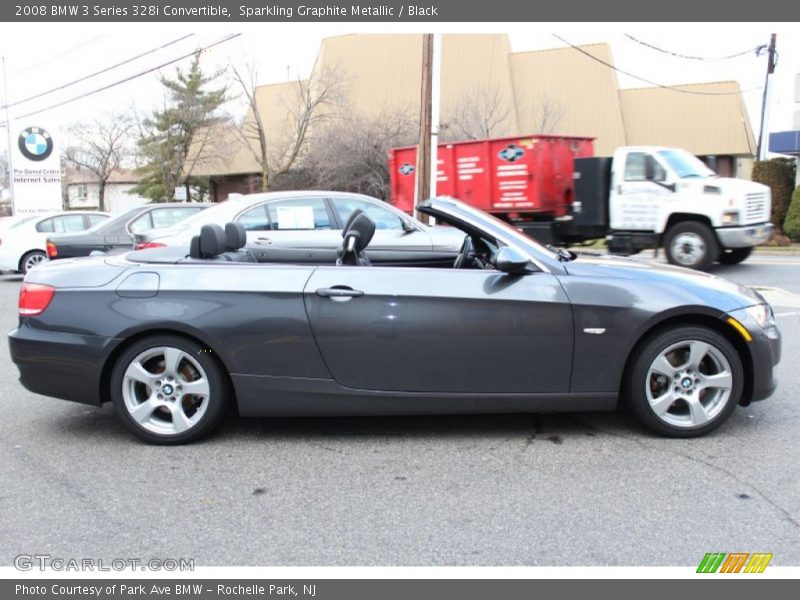 Sparkling Graphite Metallic / Black 2008 BMW 3 Series 328i Convertible