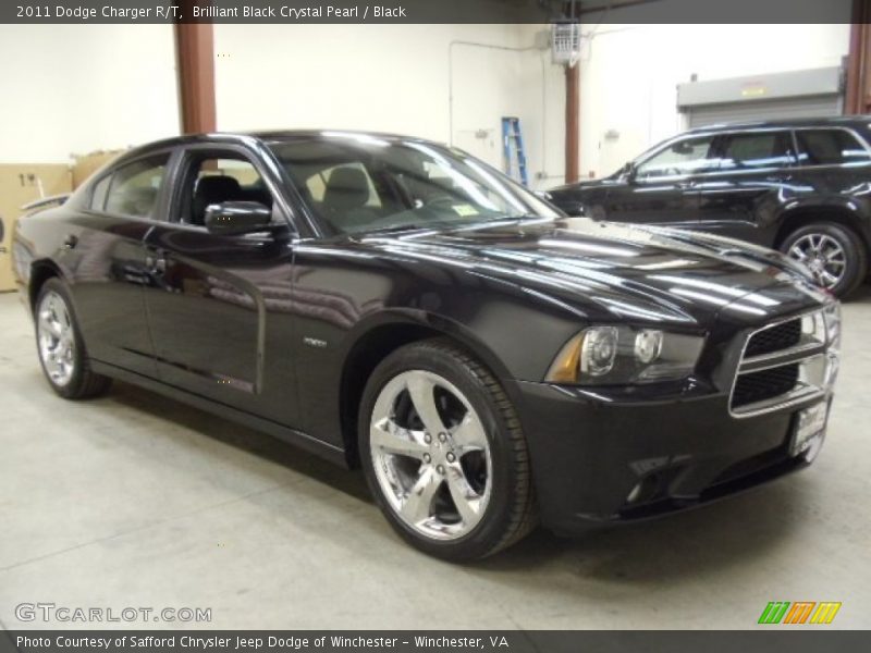 Brilliant Black Crystal Pearl / Black 2011 Dodge Charger R/T
