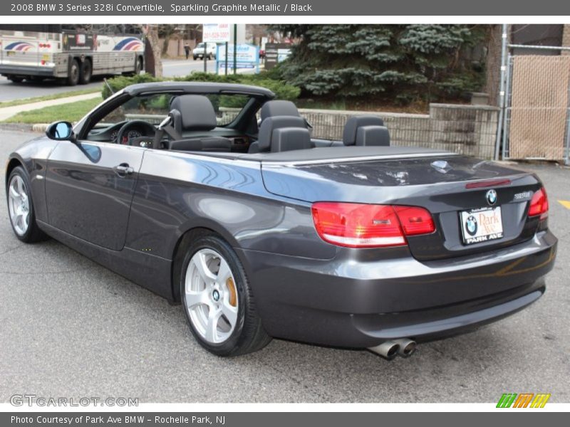 Sparkling Graphite Metallic / Black 2008 BMW 3 Series 328i Convertible