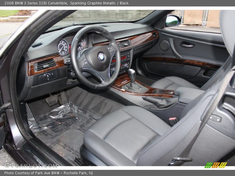 Sparkling Graphite Metallic / Black 2008 BMW 3 Series 328i Convertible