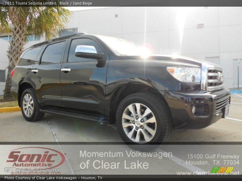 Black / Sand Beige 2011 Toyota Sequoia Limited