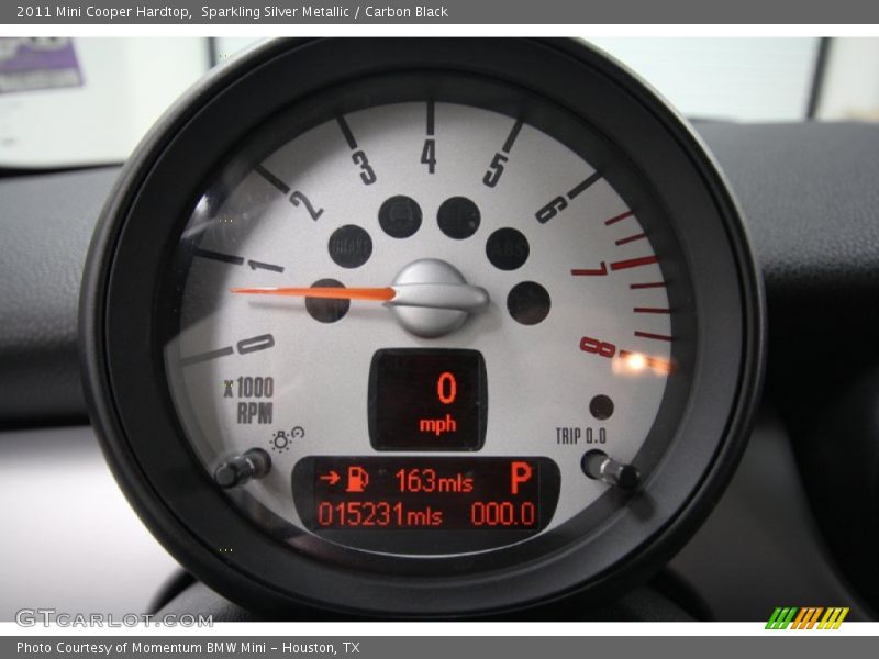 Sparkling Silver Metallic / Carbon Black 2011 Mini Cooper Hardtop