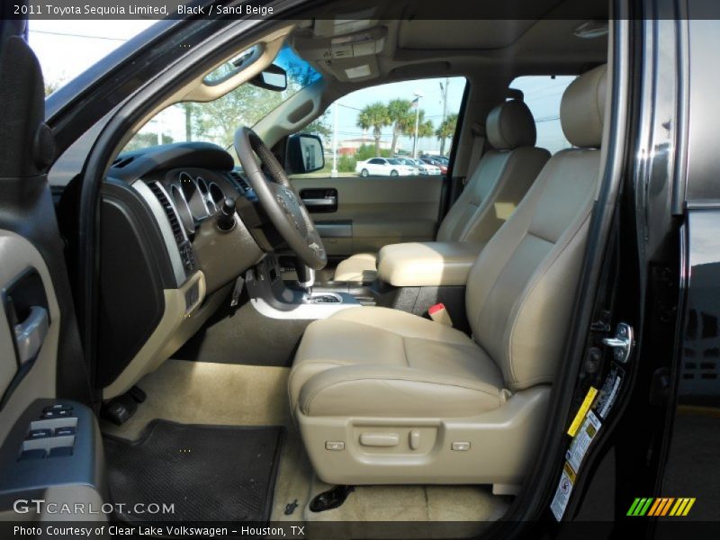 Black / Sand Beige 2011 Toyota Sequoia Limited