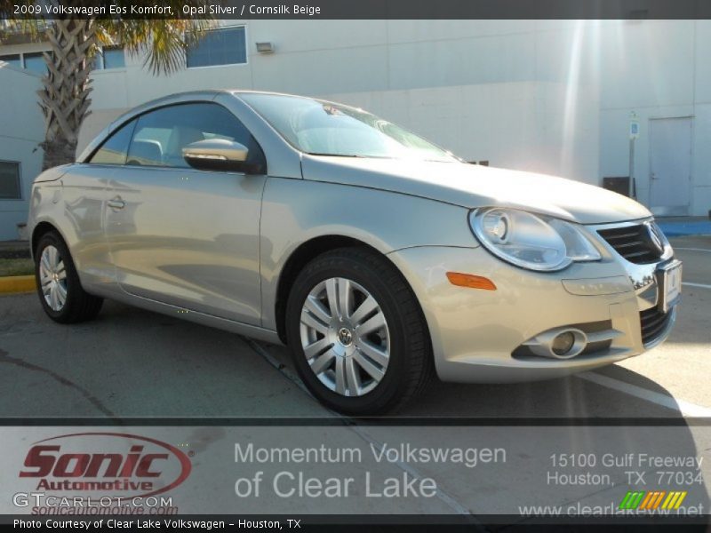 Opal Silver / Cornsilk Beige 2009 Volkswagen Eos Komfort