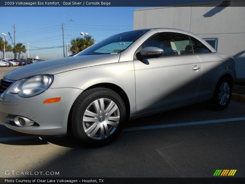 Opal Silver / Cornsilk Beige 2009 Volkswagen Eos Komfort