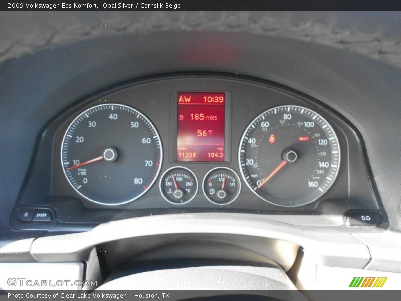 Opal Silver / Cornsilk Beige 2009 Volkswagen Eos Komfort