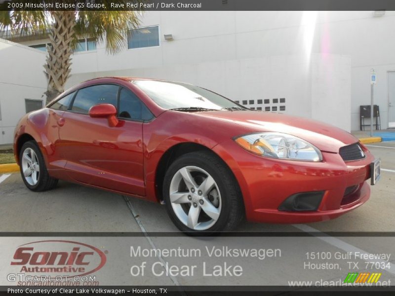 Rave Red Pearl / Dark Charcoal 2009 Mitsubishi Eclipse GS Coupe