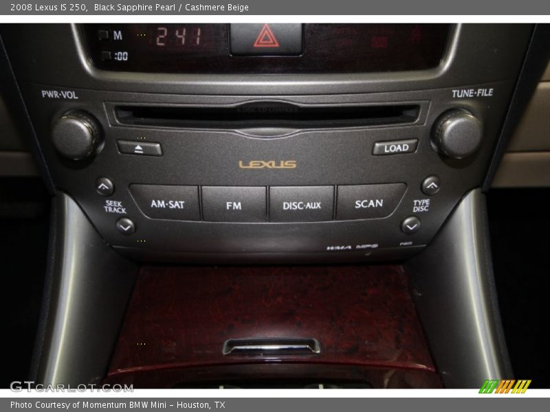 Black Sapphire Pearl / Cashmere Beige 2008 Lexus IS 250