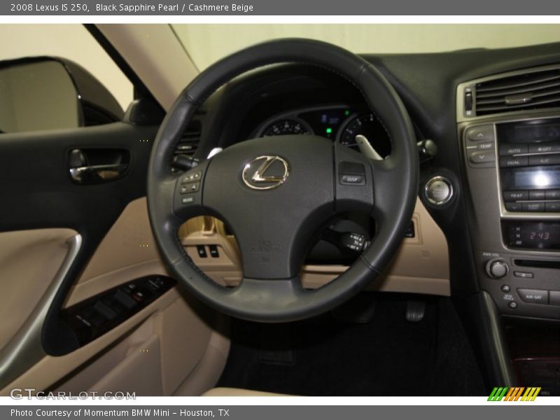 Black Sapphire Pearl / Cashmere Beige 2008 Lexus IS 250