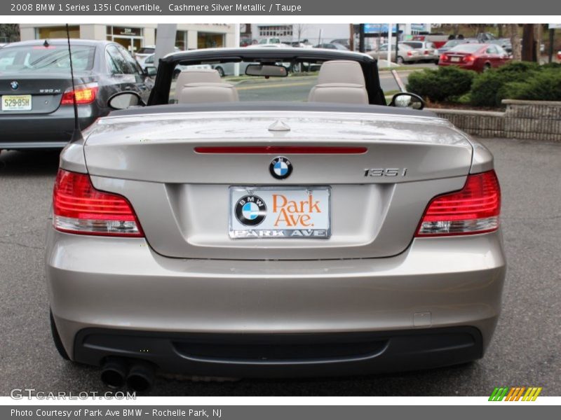 Cashmere Silver Metallic / Taupe 2008 BMW 1 Series 135i Convertible