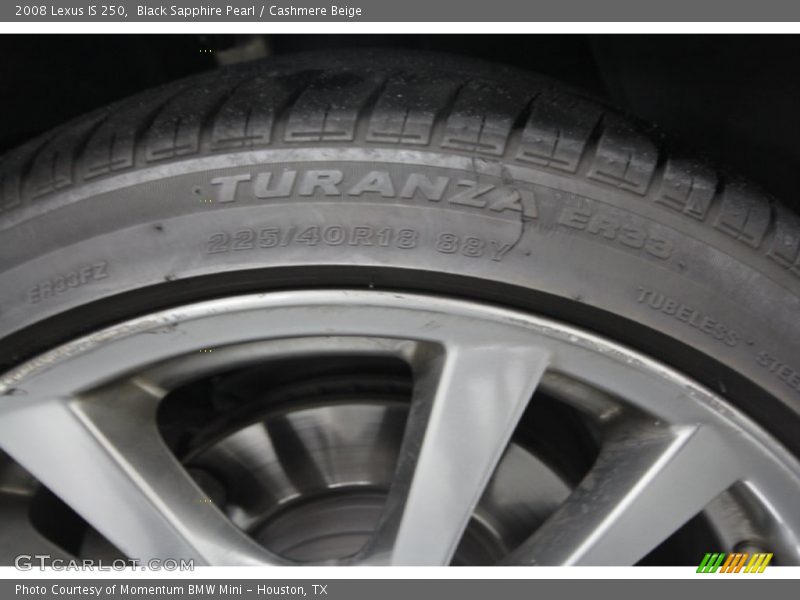 Black Sapphire Pearl / Cashmere Beige 2008 Lexus IS 250