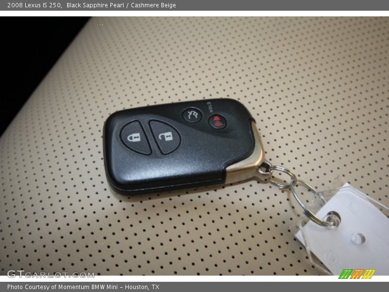 Black Sapphire Pearl / Cashmere Beige 2008 Lexus IS 250