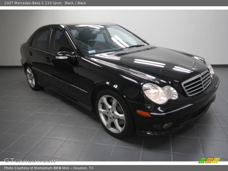 Black / Black 2007 Mercedes-Benz C 230 Sport