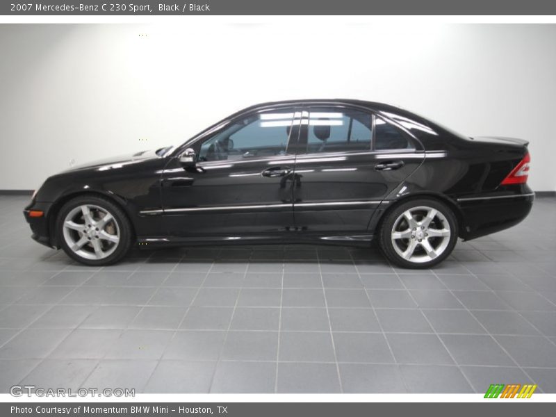 Black / Black 2007 Mercedes-Benz C 230 Sport