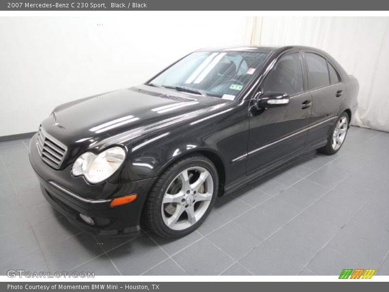 Black / Black 2007 Mercedes-Benz C 230 Sport