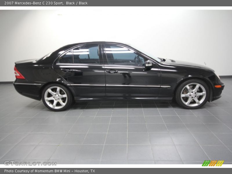 Black / Black 2007 Mercedes-Benz C 230 Sport