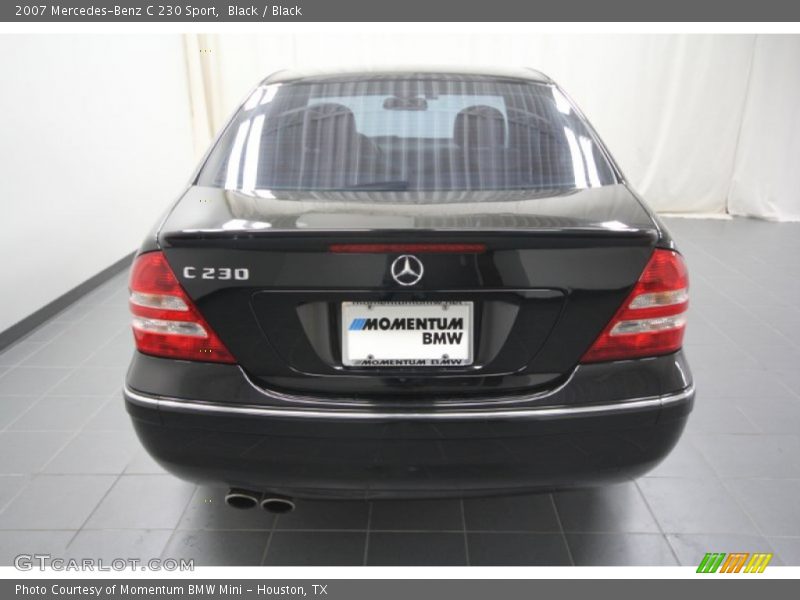 Black / Black 2007 Mercedes-Benz C 230 Sport