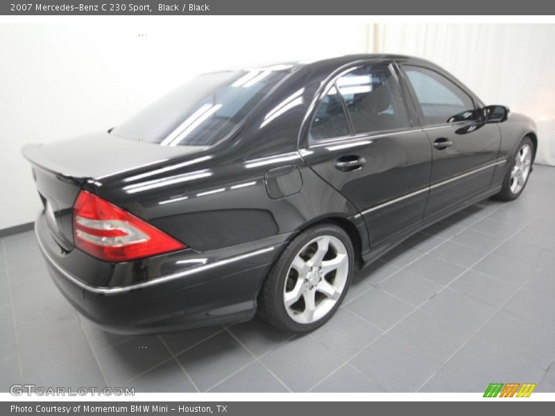 Black / Black 2007 Mercedes-Benz C 230 Sport