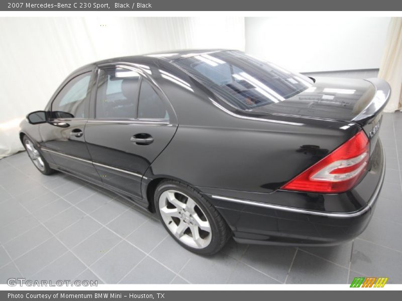 Black / Black 2007 Mercedes-Benz C 230 Sport