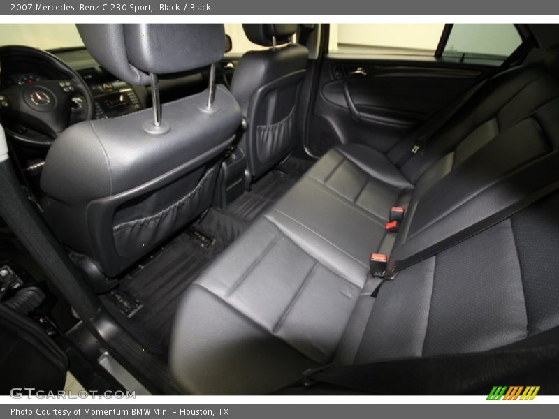 Black / Black 2007 Mercedes-Benz C 230 Sport