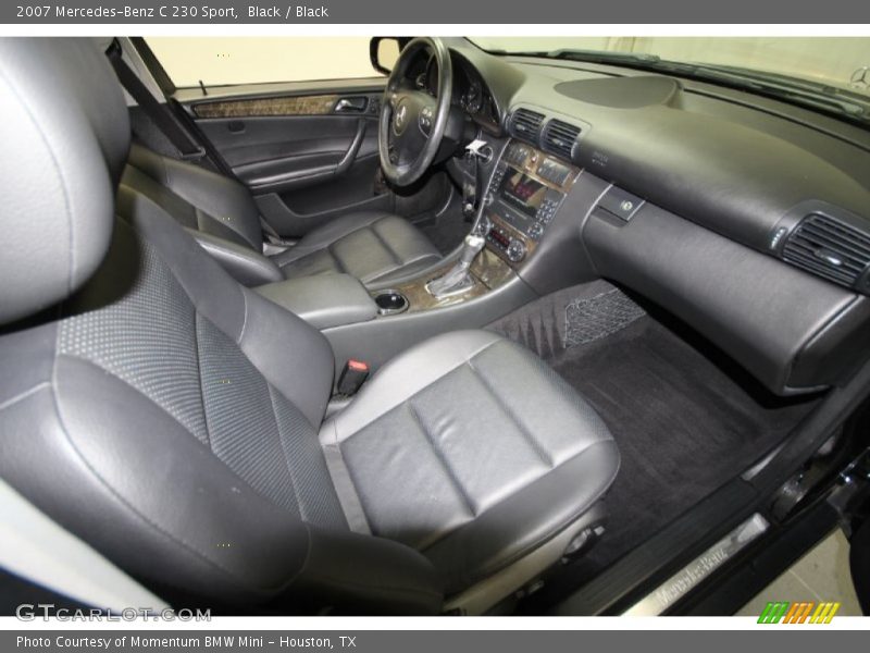 Black / Black 2007 Mercedes-Benz C 230 Sport