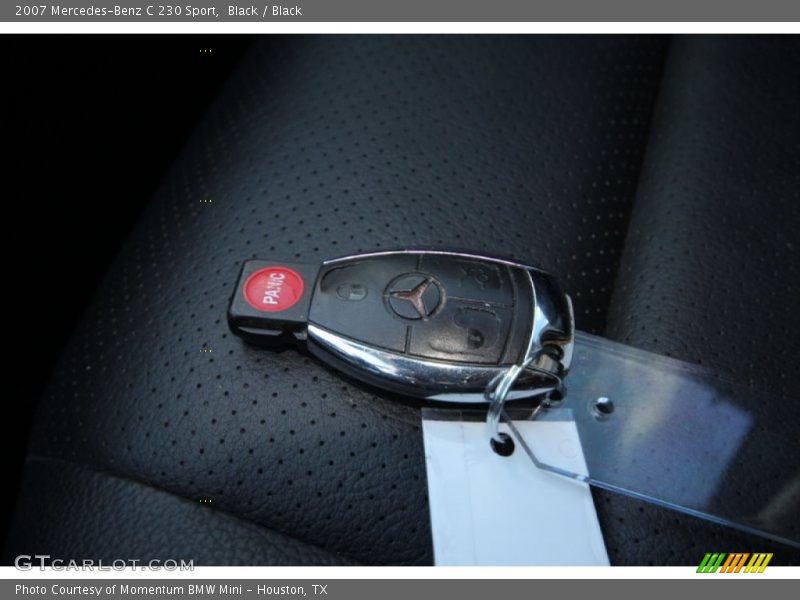 Black / Black 2007 Mercedes-Benz C 230 Sport