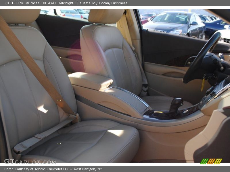 Midnight Blue Metallic / Cocoa/Cashmere 2011 Buick LaCrosse CXL AWD