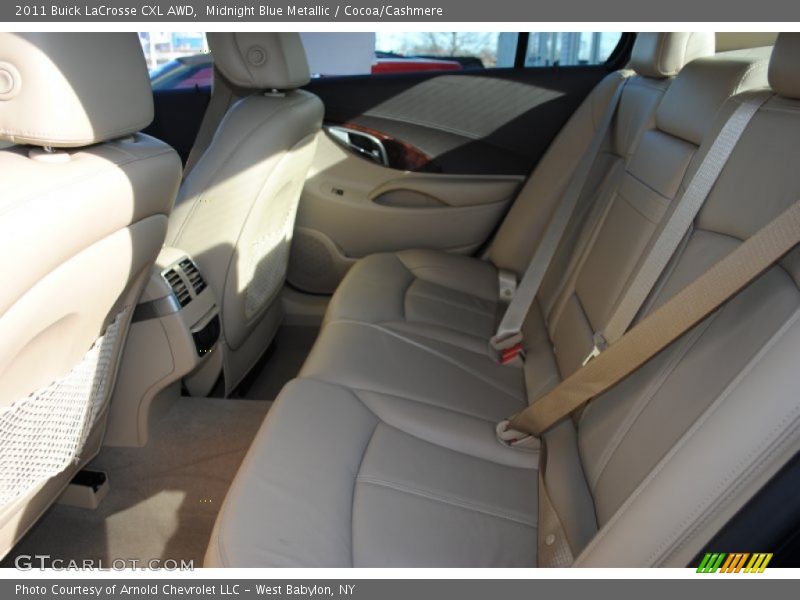 Midnight Blue Metallic / Cocoa/Cashmere 2011 Buick LaCrosse CXL AWD