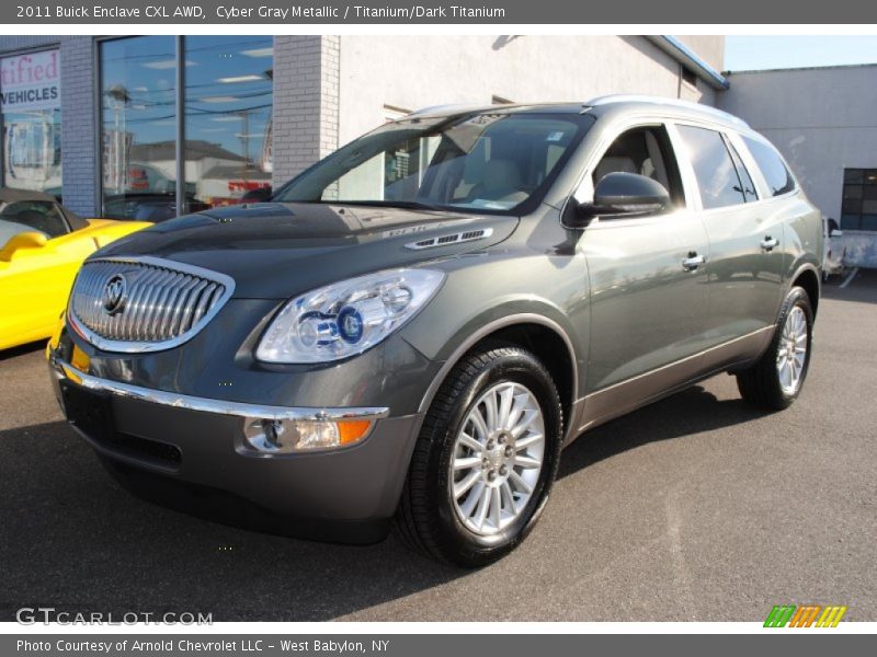 Cyber Gray Metallic / Titanium/Dark Titanium 2011 Buick Enclave CXL AWD