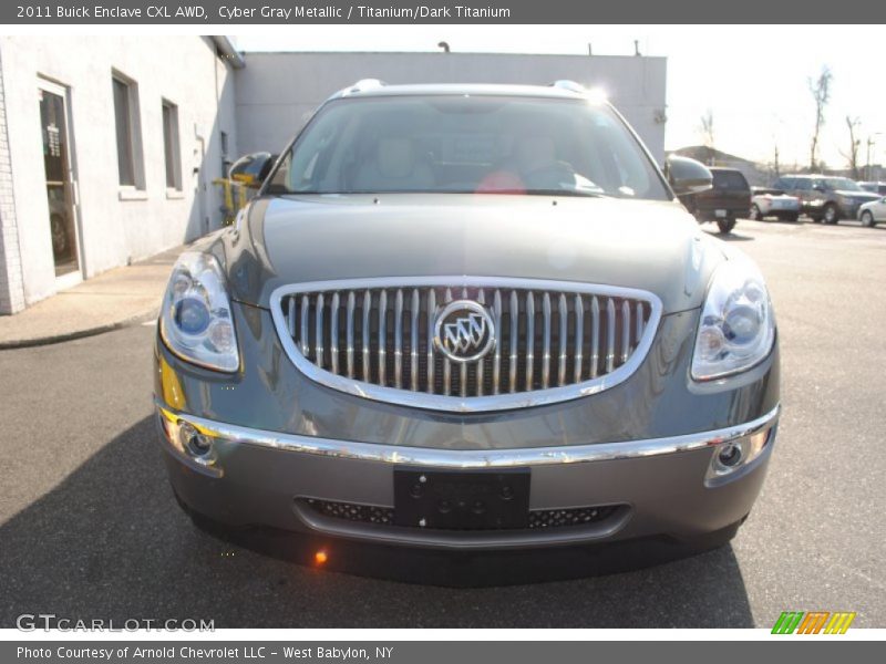 Cyber Gray Metallic / Titanium/Dark Titanium 2011 Buick Enclave CXL AWD