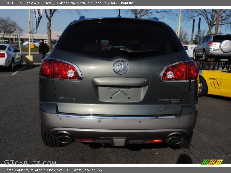 Cyber Gray Metallic / Titanium/Dark Titanium 2011 Buick Enclave CXL AWD