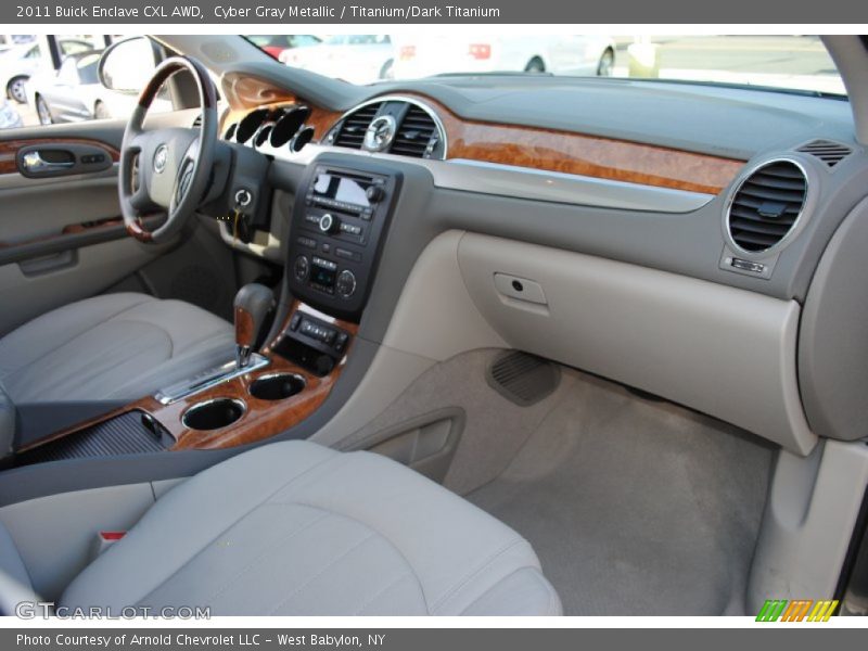 Cyber Gray Metallic / Titanium/Dark Titanium 2011 Buick Enclave CXL AWD