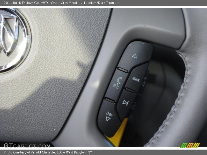 Cyber Gray Metallic / Titanium/Dark Titanium 2011 Buick Enclave CXL AWD