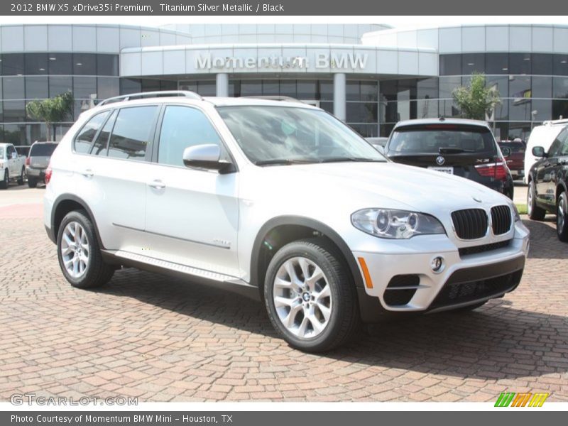 Titanium Silver Metallic / Black 2012 BMW X5 xDrive35i Premium