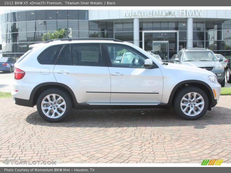 Titanium Silver Metallic / Black 2012 BMW X5 xDrive35i Premium