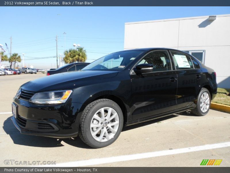 Black / Titan Black 2012 Volkswagen Jetta SE Sedan