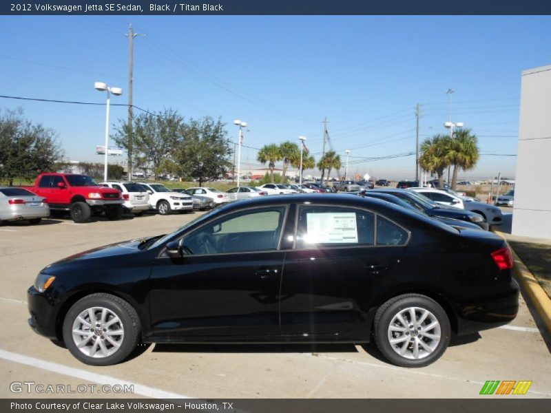 Black / Titan Black 2012 Volkswagen Jetta SE Sedan