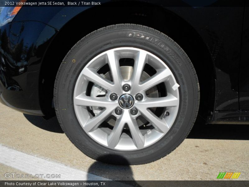 Black / Titan Black 2012 Volkswagen Jetta SE Sedan