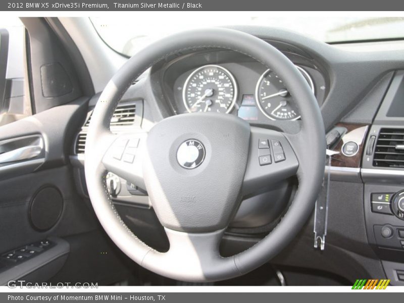 Titanium Silver Metallic / Black 2012 BMW X5 xDrive35i Premium