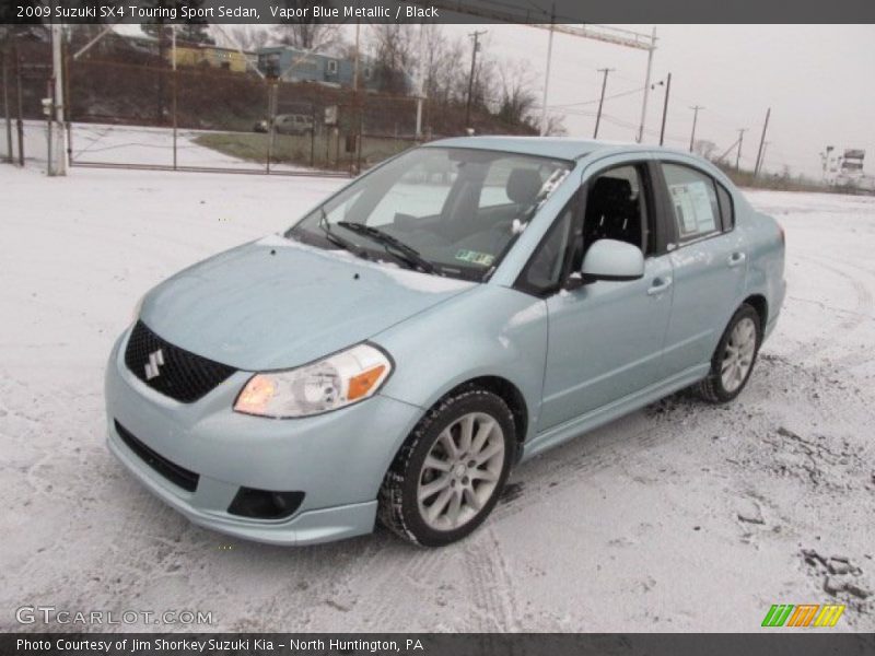 Vapor Blue Metallic / Black 2009 Suzuki SX4 Touring Sport Sedan