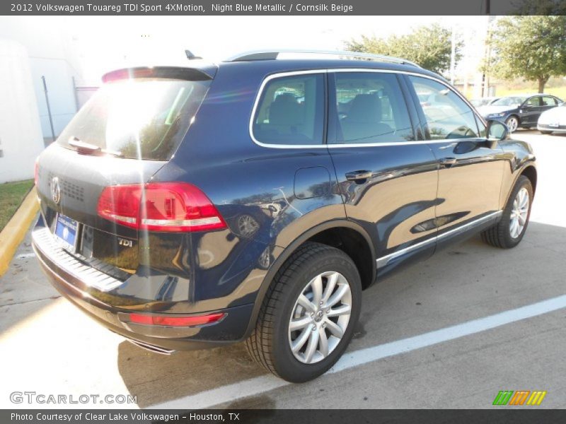 Night Blue Metallic / Cornsilk Beige 2012 Volkswagen Touareg TDI Sport 4XMotion