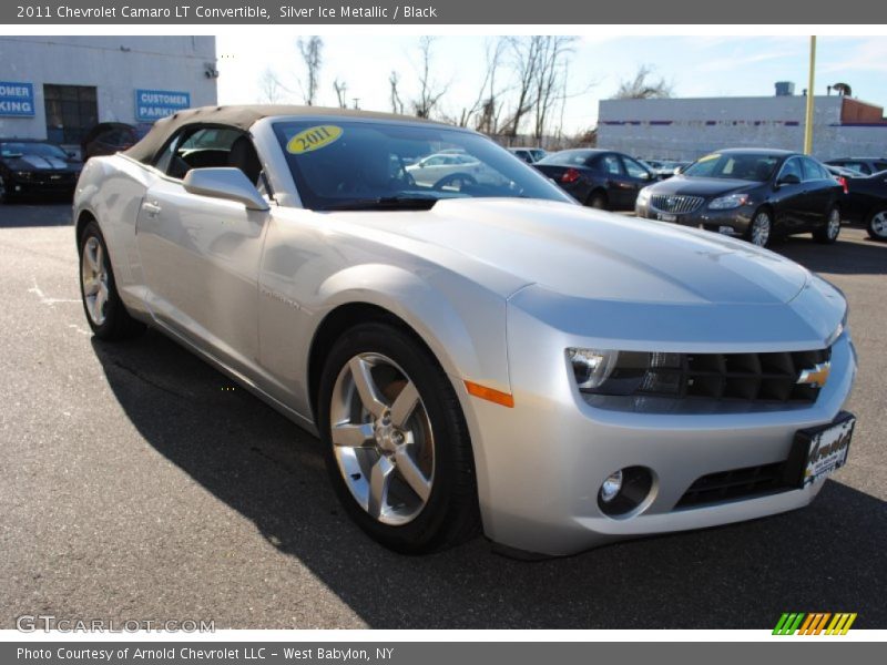 Silver Ice Metallic / Black 2011 Chevrolet Camaro LT Convertible