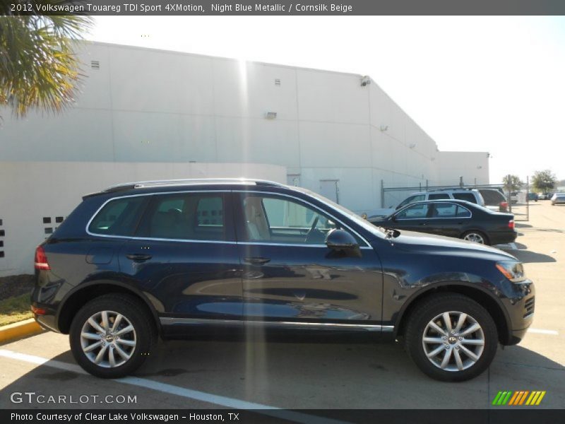 Night Blue Metallic / Cornsilk Beige 2012 Volkswagen Touareg TDI Sport 4XMotion