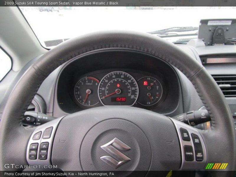 Vapor Blue Metallic / Black 2009 Suzuki SX4 Touring Sport Sedan