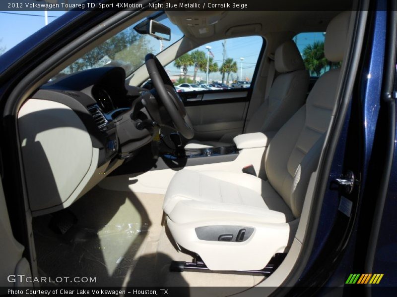 Night Blue Metallic / Cornsilk Beige 2012 Volkswagen Touareg TDI Sport 4XMotion