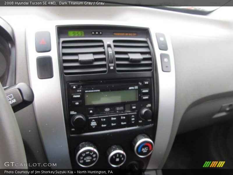 Dark Titanium Gray / Gray 2008 Hyundai Tucson SE 4WD
