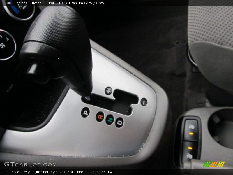 Dark Titanium Gray / Gray 2008 Hyundai Tucson SE 4WD